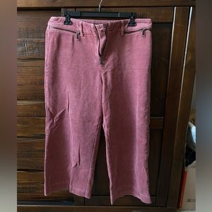 Zara trafaluc collection corduroy wide leg pink pants 🦩👛🎀